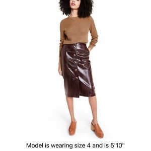 NWT Rachel Comey •Target Faux leather pencil skirt